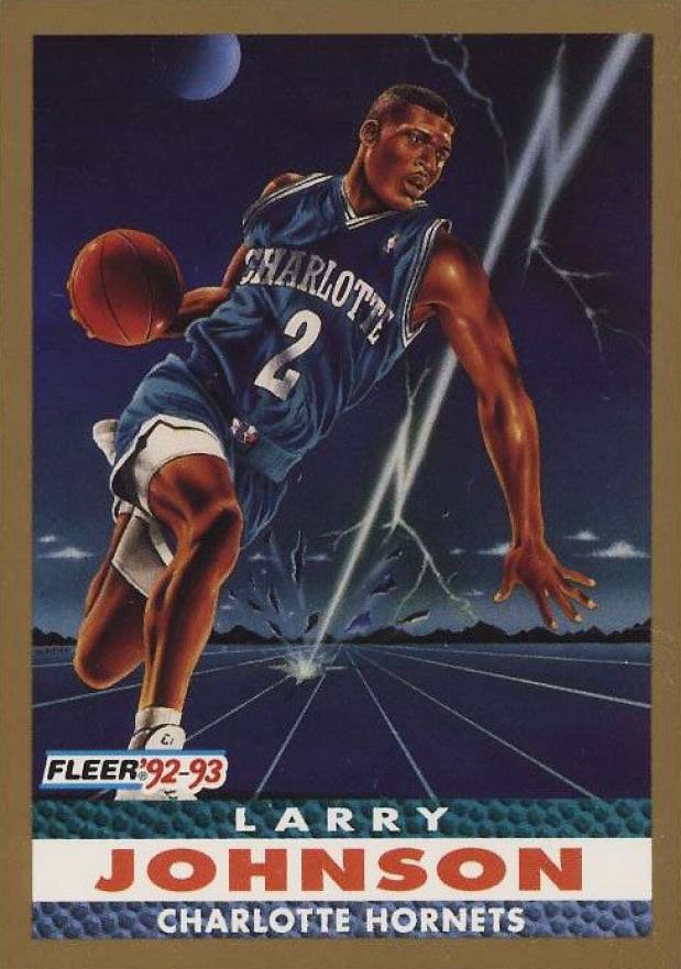 1992 Fleer Larry Johnson #253 Basketball Card