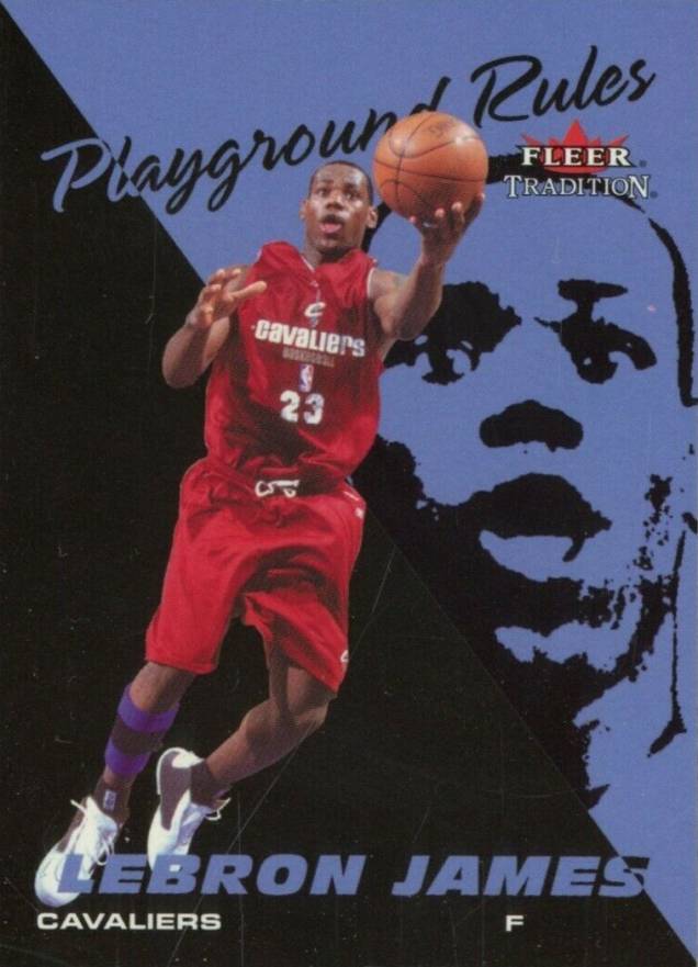 2003 Fleer Playground Rules LeBron James #1 Basketball Card