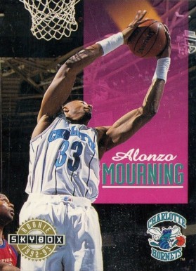 1992 Skybox Alonzo Mourning #332 Basketball Card