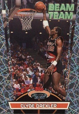 1992 Stadium Club Beam Team Clyde Drexler #4 Basketball Card