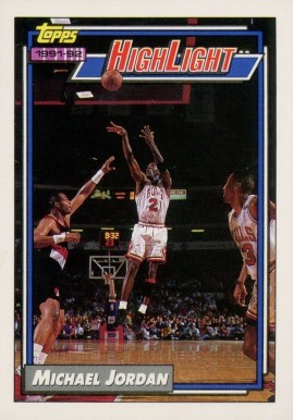 1992 Topps Michael Jordan #3 Basketball Card