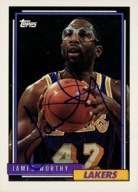 1992 Topps James Worthy #255 Basketball Card