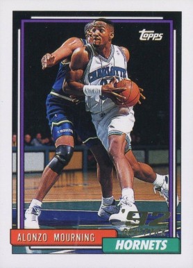 1992 Topps Alonzo Mourning #393 Basketball Card
