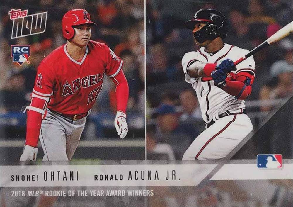 2018 Topps Now Off-Season Award Winner Ronald Acuna Jr./Shohei Ohtani #AW-3 Baseball Card