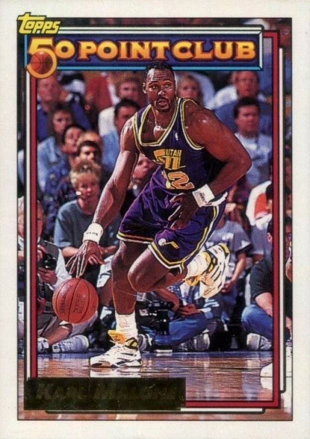 1992 Topps Gold Karl Malone #199 Basketball Card