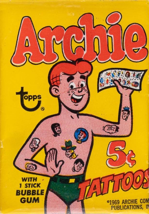 1969 Topps Archie Tattoos Wax Pack #WP Non-Sports Card