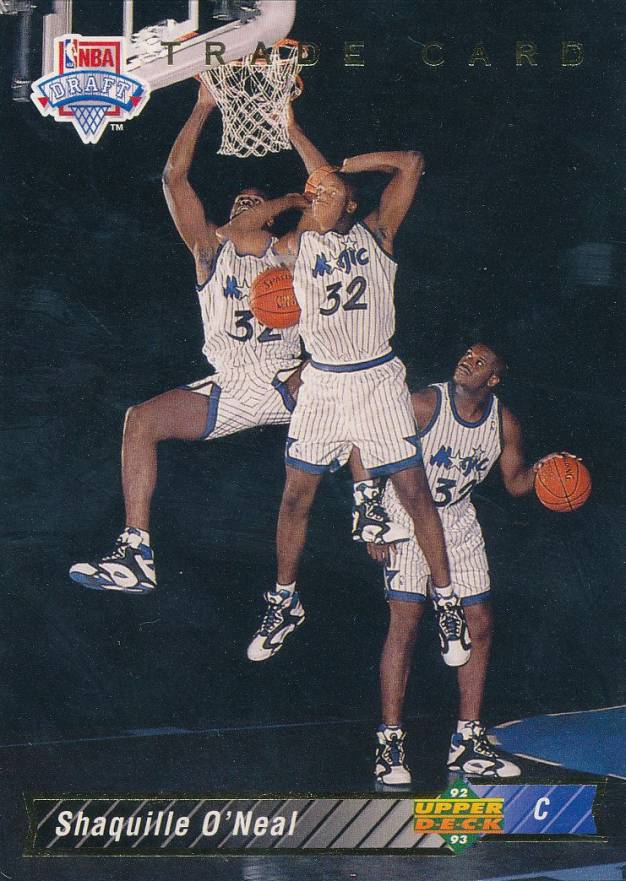 1992 Upper Deck Shaquille O'Neal #1b Basketball Card