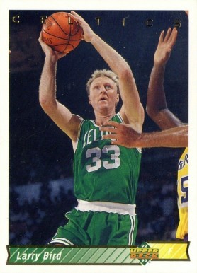1992 Upper Deck Larry Bird #33a Basketball Card