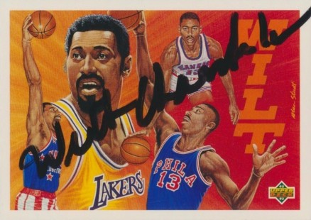 1992 Upper Deck Wilt Chamberlain Heroes Wilt Chamberlain (Auto) #18au Basketball Card