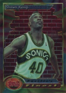 1993 Finest Shawn Kemp #123 Basketball Card