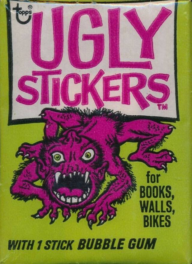 1974 Topps Ugly Stickers Wax Pack #WP Non-Sports Card
