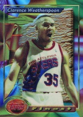 1993 Finest Clarence Weatherspoon #77 Basketball Card