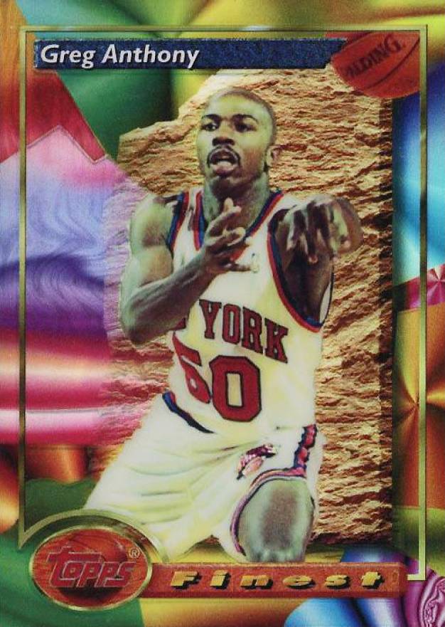 1993 Finest Greg Anthony #66 Basketball Card