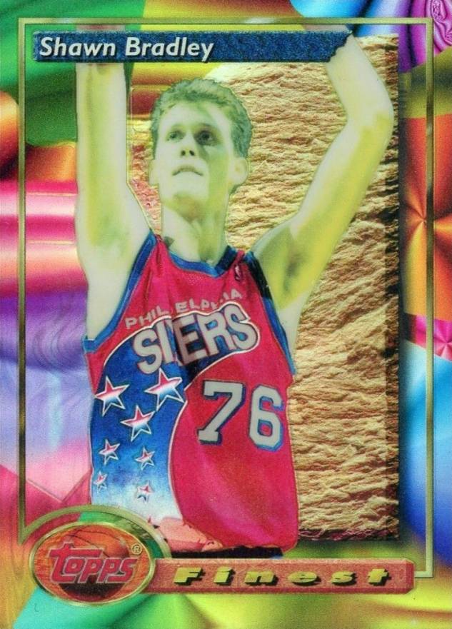 1993-94 NBA Hoops Shawn Bradley Magic's All-Rookie Team Card  Philadelphia 76ers