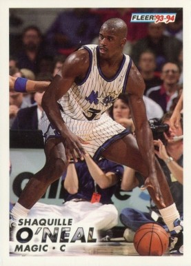 1993 Fleer Shaquille O'Neal #149 Basketball Card
