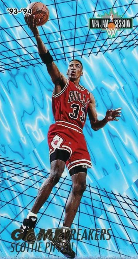 1993 Fleer NBA Jam Session Gamebreakers Scottie Pippen #5 Basketball Card