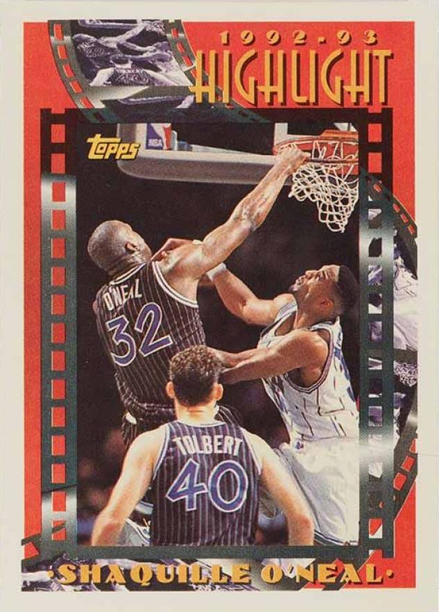1993 Topps Shaquille O'Neal #3 Basketball Card