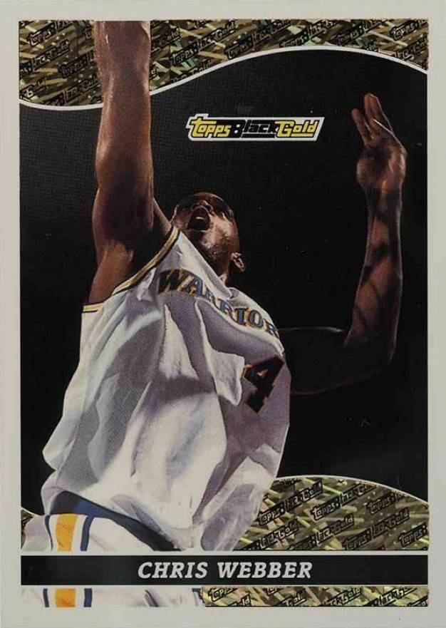 1993 Topps Black Gold Chris Webber #23 Basketball Card