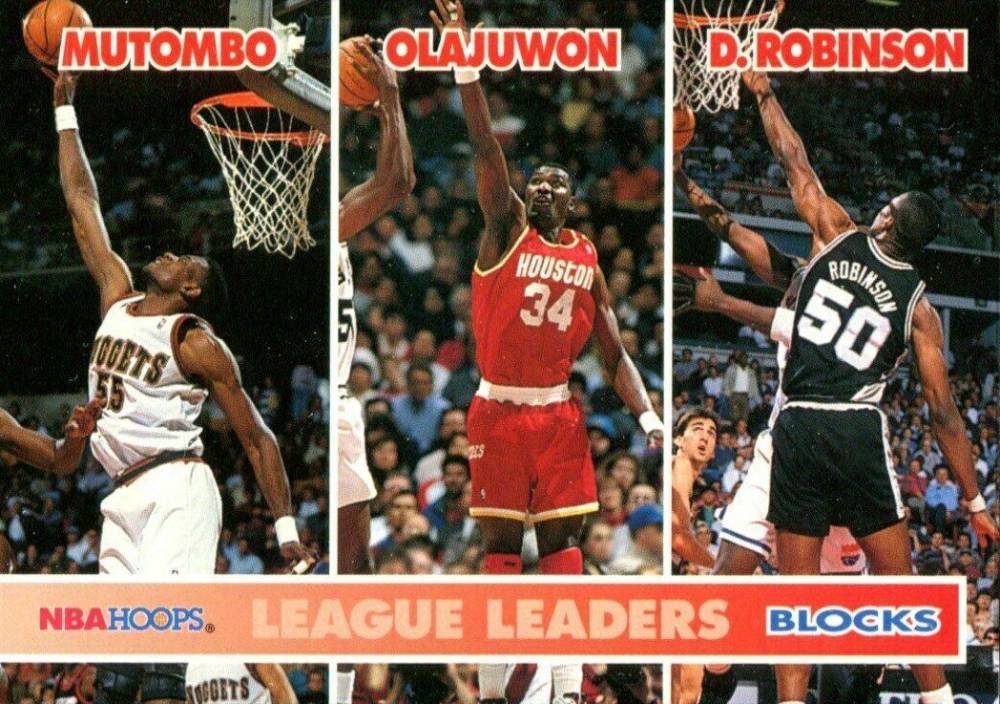 1994 Hoops Blocks Leaders #254 Basketball Card