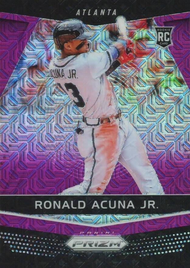 2018 Panini Chronicles Prizm Ronald Acuna Jr. #6 Baseball Card