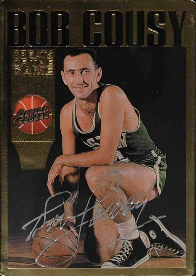 1995 Action Packed Hall of Fame Bob Cousy #39 Basketball Card