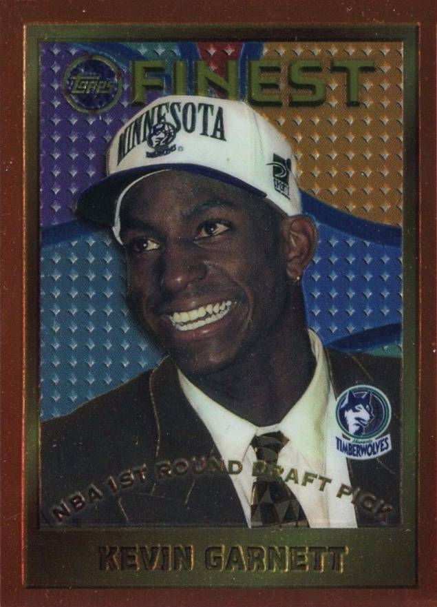 1995 Finest Kevin Garnett #115 Basketball Card