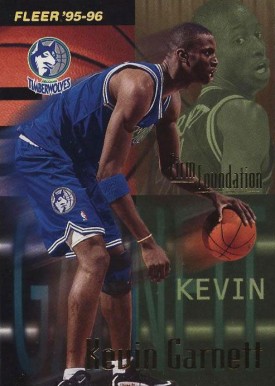 1995 Fleer Kevin Garnett #335 Basketball Card