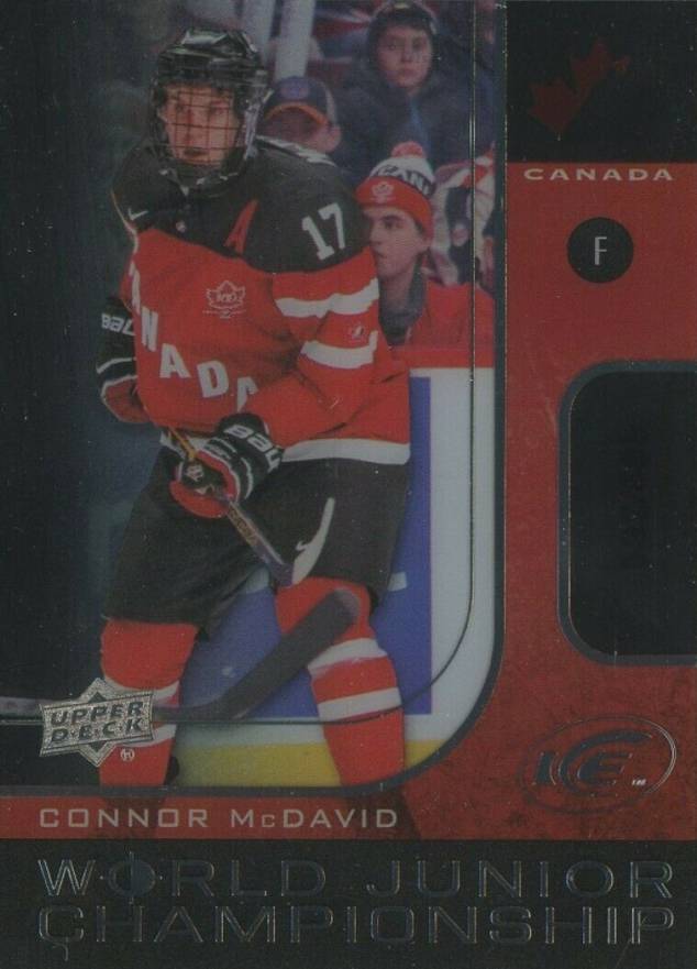 2015 Upper Deck Ice World Junior Championship Connor McDavid #WJCM Hockey Card