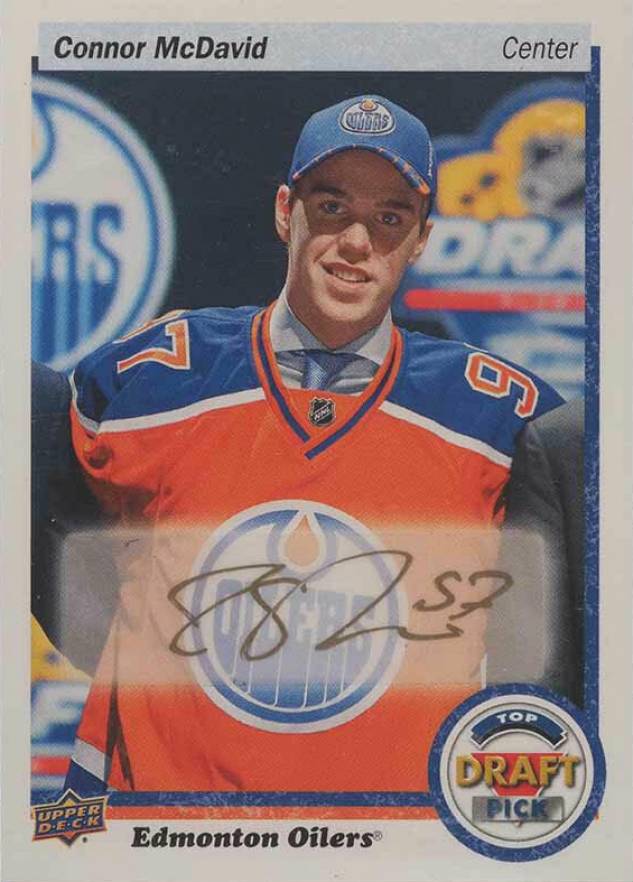 2015 Upper Deck NHL Draft Autographs Connor McDavid #CM Hockey Card