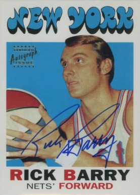 1996 Topps NBA Stars Reprints Rick Barry #5 Basketball Card