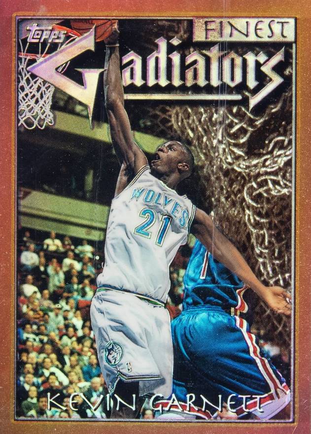 1996 Finest Kevin Garnett #66 Basketball Card