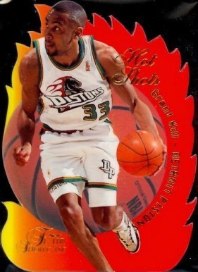 1996 Flair Showcase Hot Shots Grant Hill #6 Basketball Card