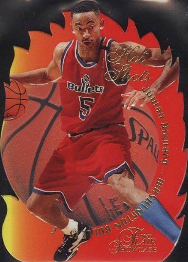 1996 Flair Showcase Hot Shots Juwan Howard #10 Basketball Card