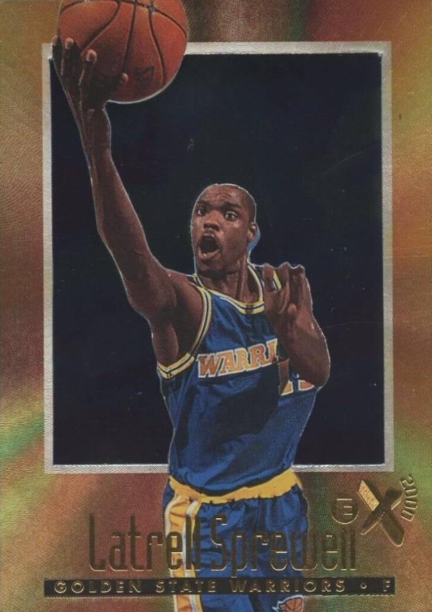 1996 Skybox E-X2000 Latrell Sprewell #22 Basketball Card