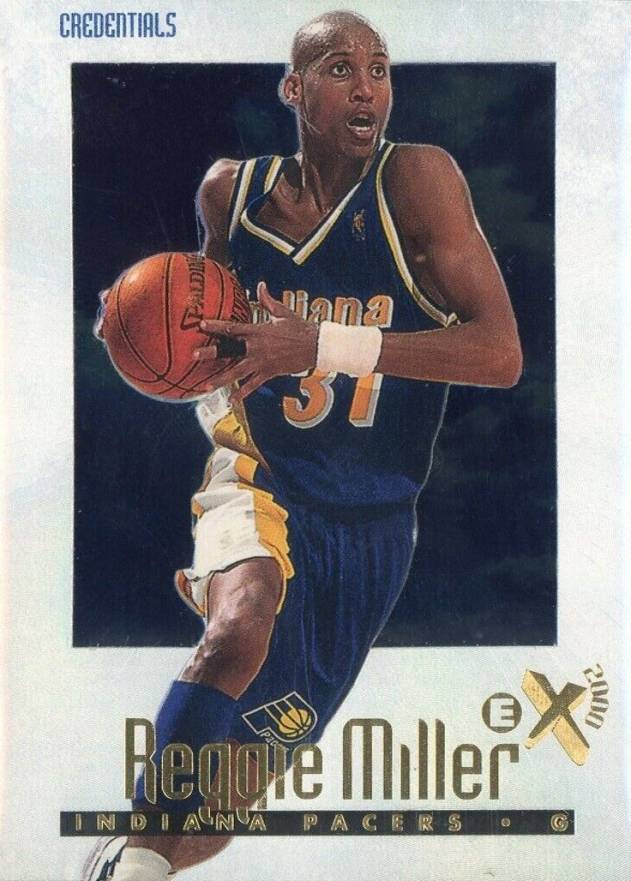 1996 Skybox E-X2000 Reggie Miller #27 Basketball Card