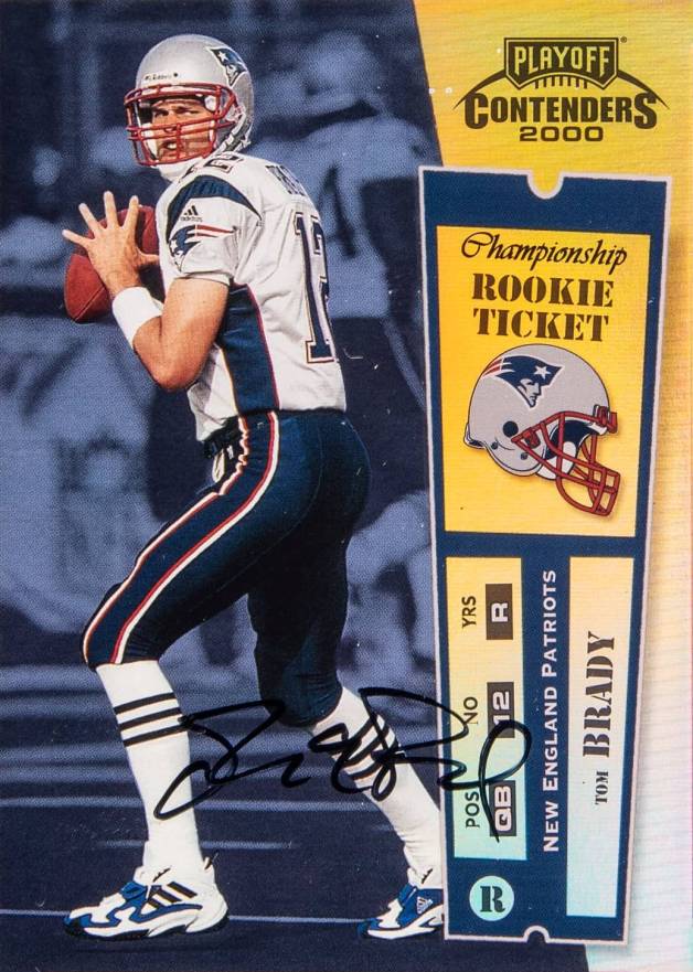 2000 Playoff Contenders Championship Ticket Tom Brady #144 Football Card