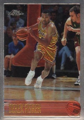 1996 Topps Chrome Derek Fisher #206 Basketball Card