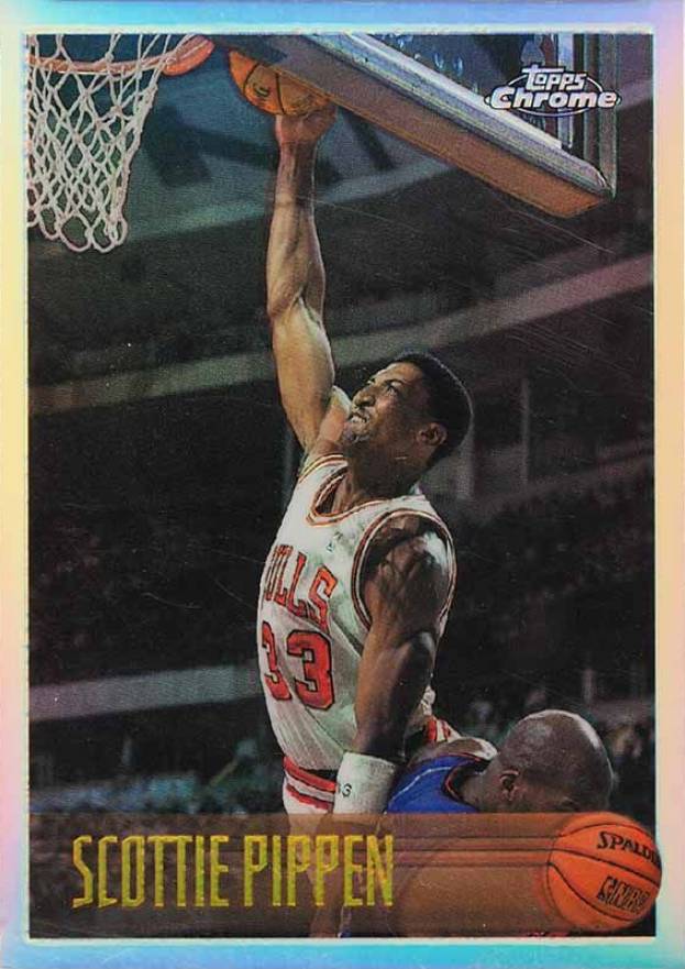 1996 Topps Chrome Scottie Pippen #33 Basketball Card