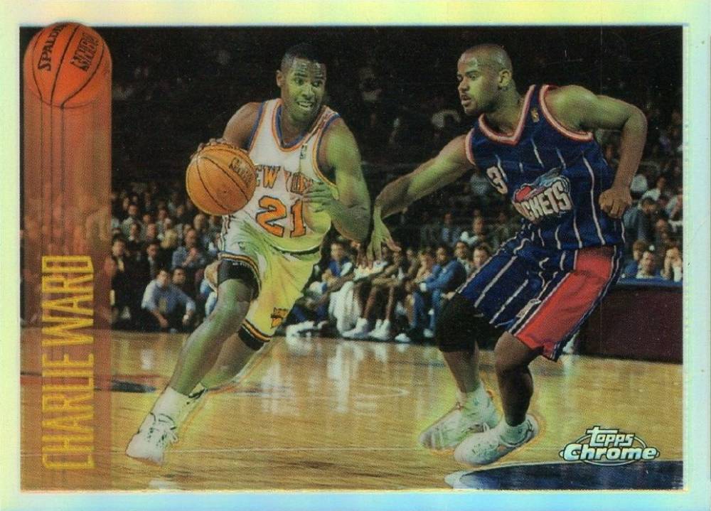 1996 Topps Chrome Charlie Ward #165 Basketball Card