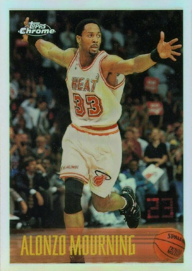 1996 Topps Chrome Alonzo Mourning #113 Basketball Card