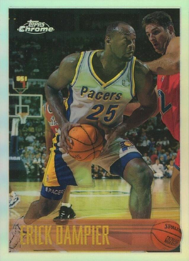1996 Topps Chrome Erick Dampier #133 Basketball Card