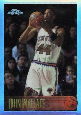 1996 Topps Chrome John Wallace #189 Basketball Card