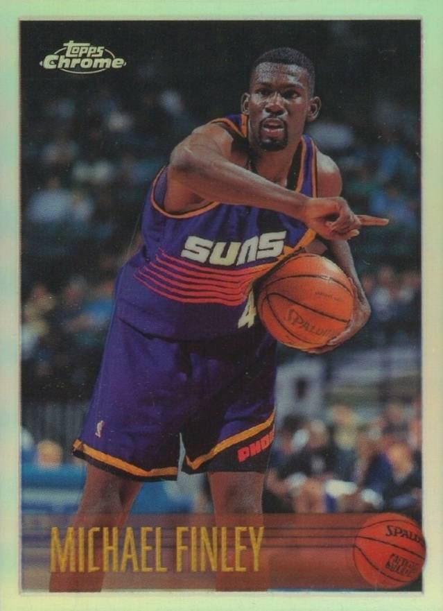 1996 Topps Chrome Michael Finley #101 Basketball Card