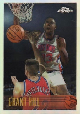 1996 Topps Chrome Grant Hill #100 Basketball Card
