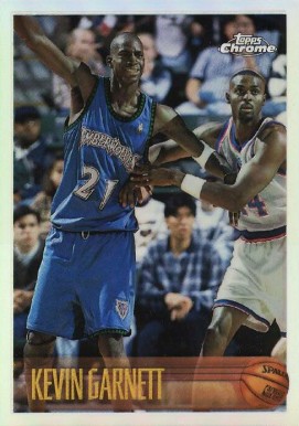 1996 Topps Chrome Kevin Garnett #131 Basketball Card