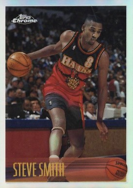 1996 Topps Chrome Steve Smith #150 Basketball Card