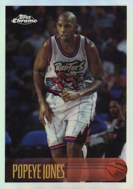 1996 Topps Chrome Popeye Jones #180 Basketball Card
