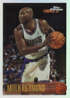 1996 Topps Chrome Mitch Richmond #23 Basketball Card