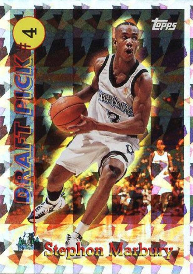 1996 Topps Draft Redemption Stephon Marbury #DP4 Basketball Card