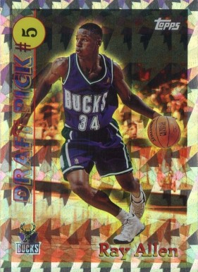 1996 Topps Draft Redemption Ray Allen #DP5 Basketball Card